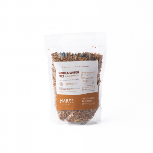 GRANOLA GLUTEN FREE BYMARCEFTINESS sin azúcar añadidas  bolsa 350gr