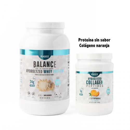 COMBO PROTEINA SIN SABOR 2LB + COLÁGENO NARANJA