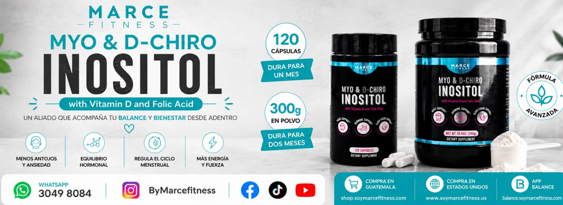MYO INOSITOL y en polvo